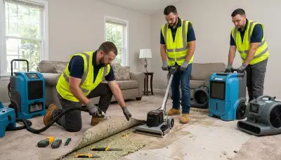 Water damage restoration team serving Tyler, TX for emergency home flood cleanup