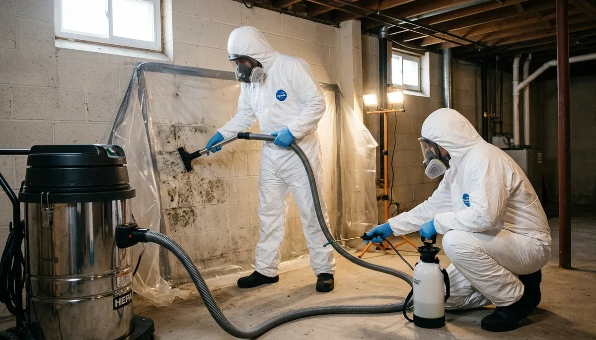 Mold removal inspection in Tyler, TX for water damage recovery in a residential home