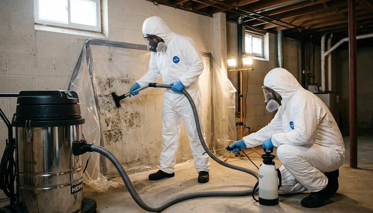 Mold removal inspection in Tyler, TX for water damage recovery in a residential home