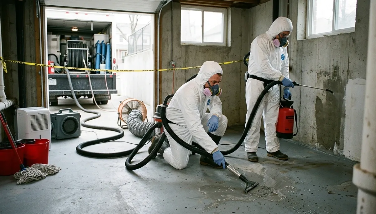 Sewage cleanup team in Tyler, TX handling water damage restoration and sanitation