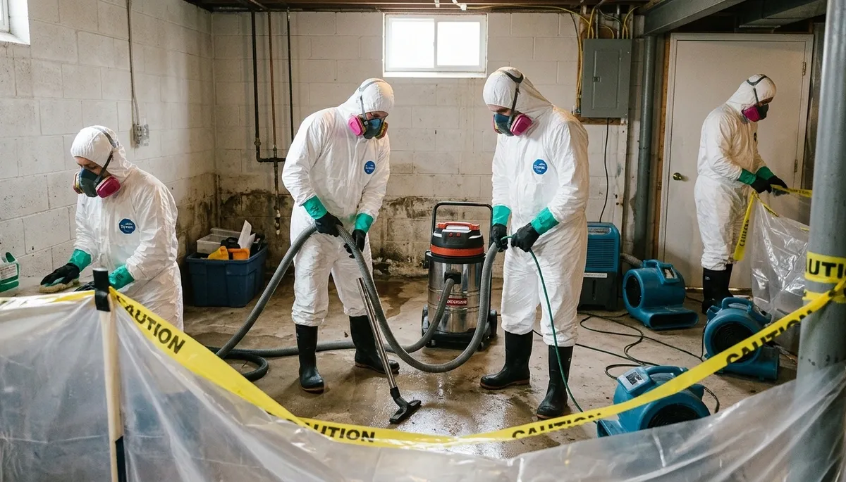 Sewage cleanup team serving Tyler, TX homes with fast water damage sanitation