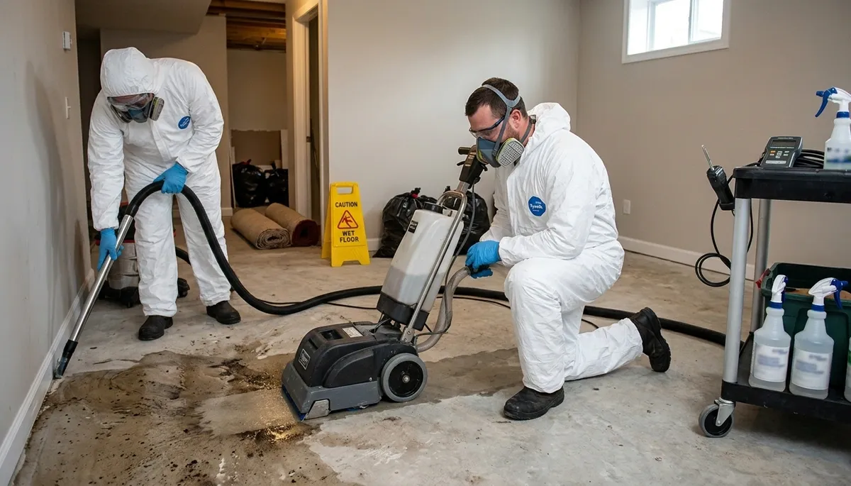 Sewer backup cleanup team serving Tyler, TX with 24/7 water damage restoration services