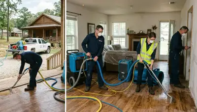 Water damage restoration services in Tyler, TX by local cleanup professionals