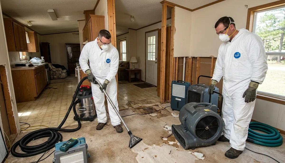 Water damage restoration team serving Tyler, TX for cleanup, drying, and repair