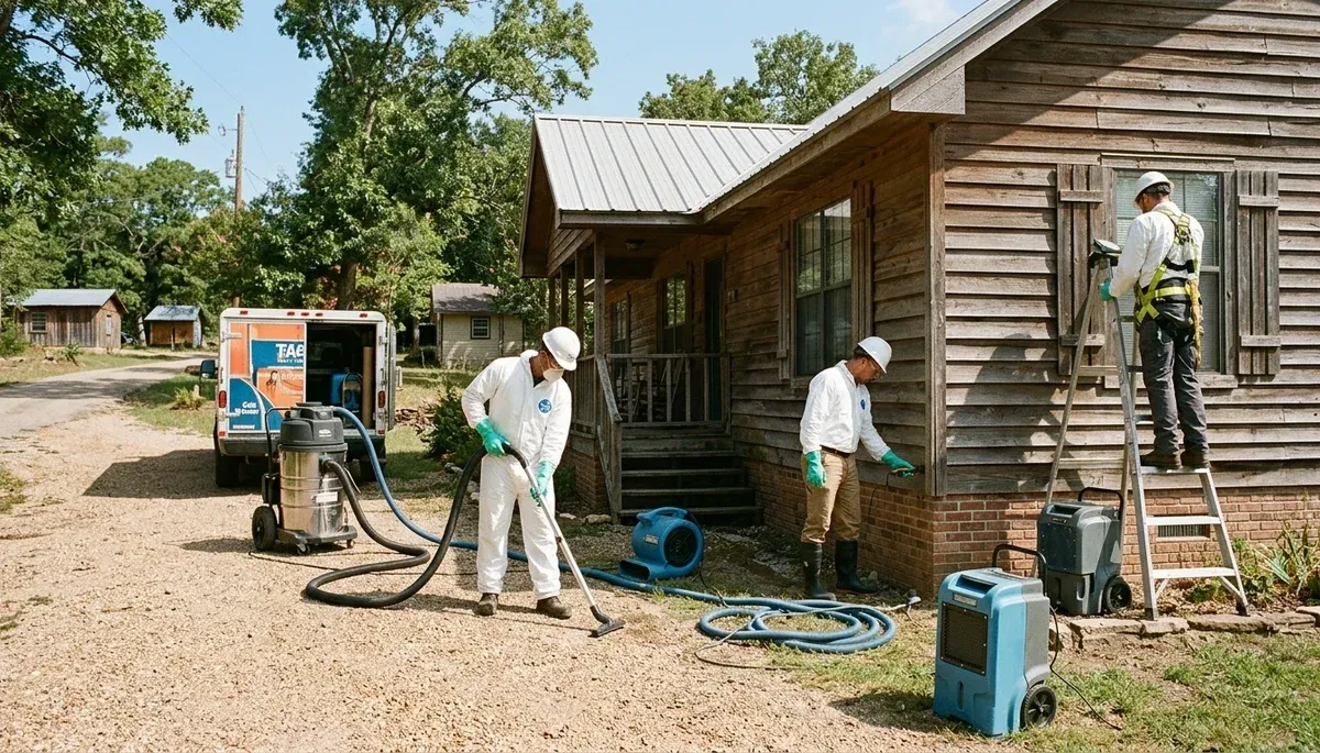 Water damage restoration service in Tyler, TX for homes and businesses