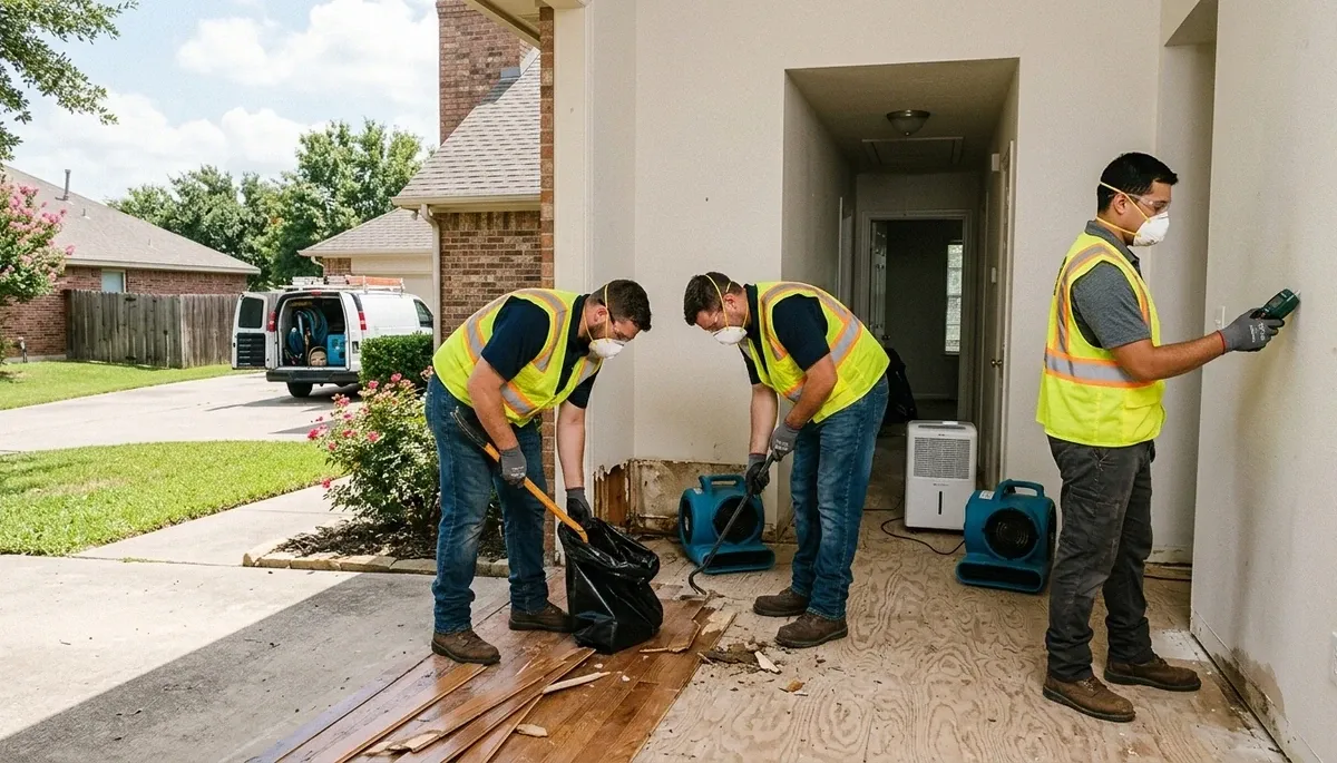 Water damage restoration service in Tyler, TX for residential and commercial property cleanup