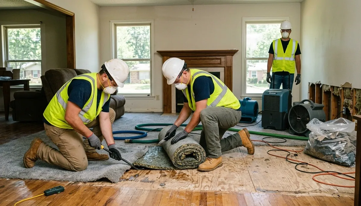 Water damage restoration team serving Tyler, TX, for fast cleanup, drying, and repairs