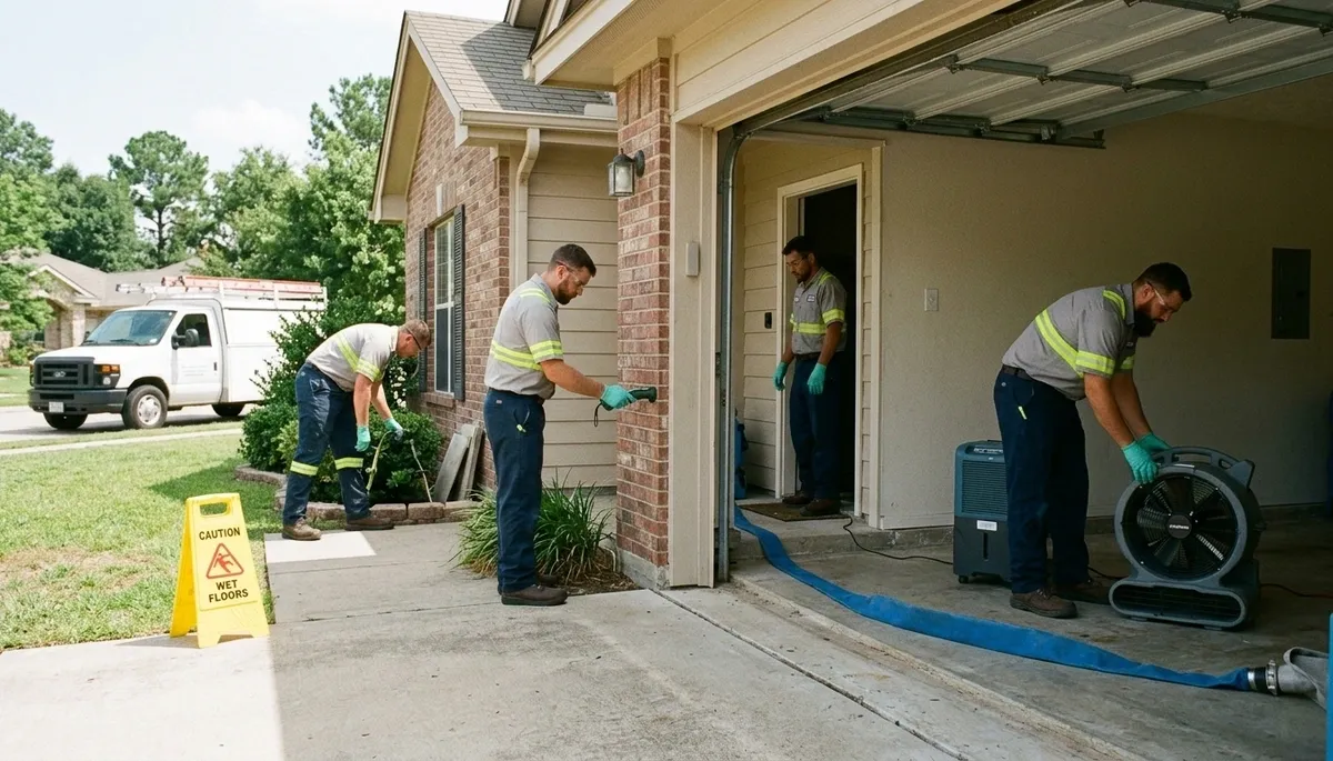 Water damage restoration team serving Tyler, TX homes and businesses
