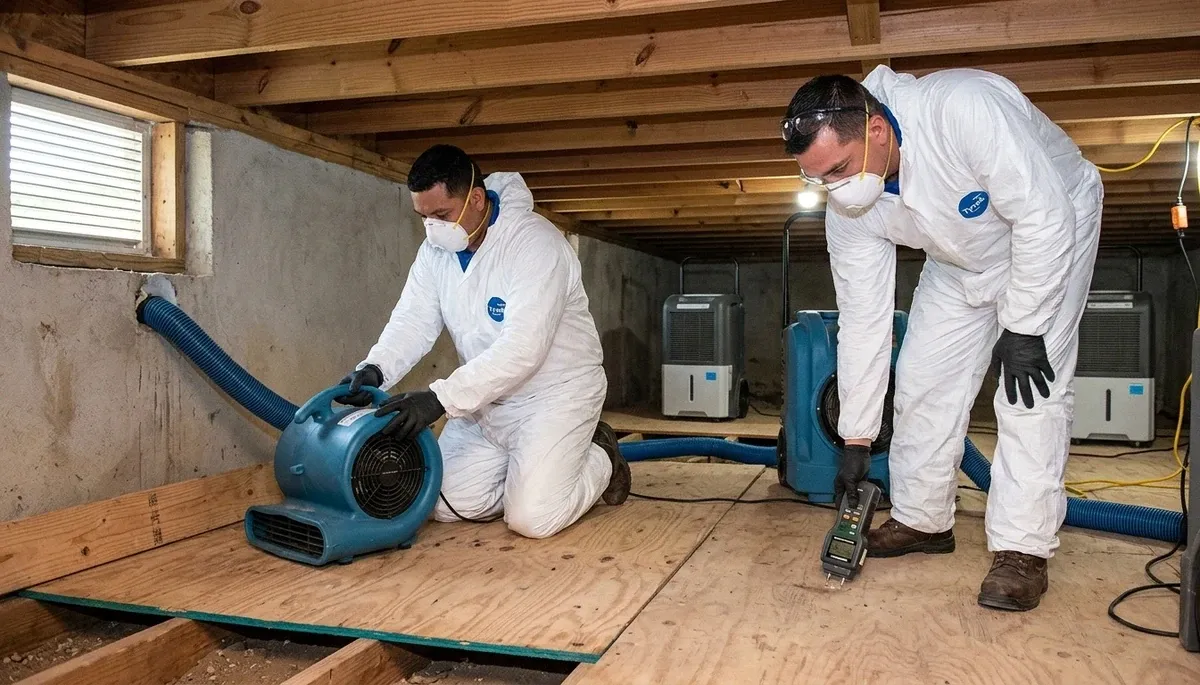 Water damage restoration team serving Tyler, TX with professional cleanup and repair services