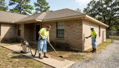 Water damage restoration team in Tyler, TX providing emergency cleanup and drying services