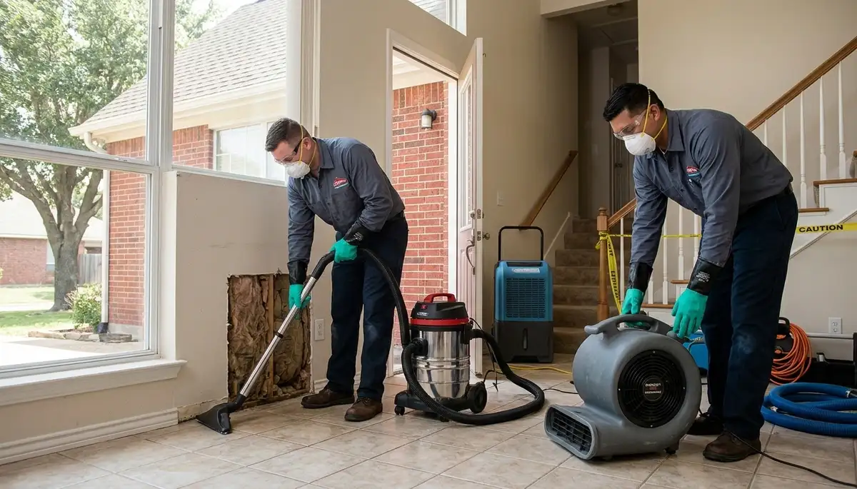 Water damage restoration team serving Tyler, TX for fast cleanup and repairs