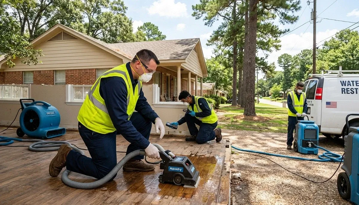 Water damage restoration team serving Tyler, TX for fast cleanup and property recovery