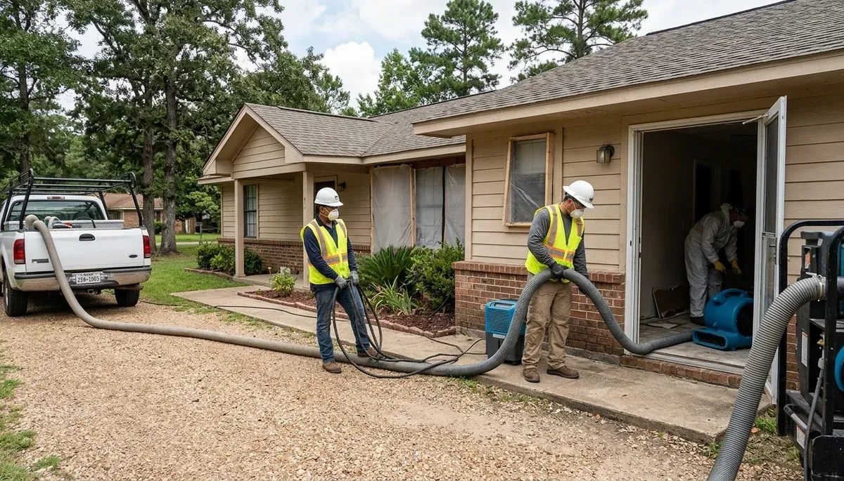Water damage restoration team serving Tyler, TX for fast cleanup and repairs